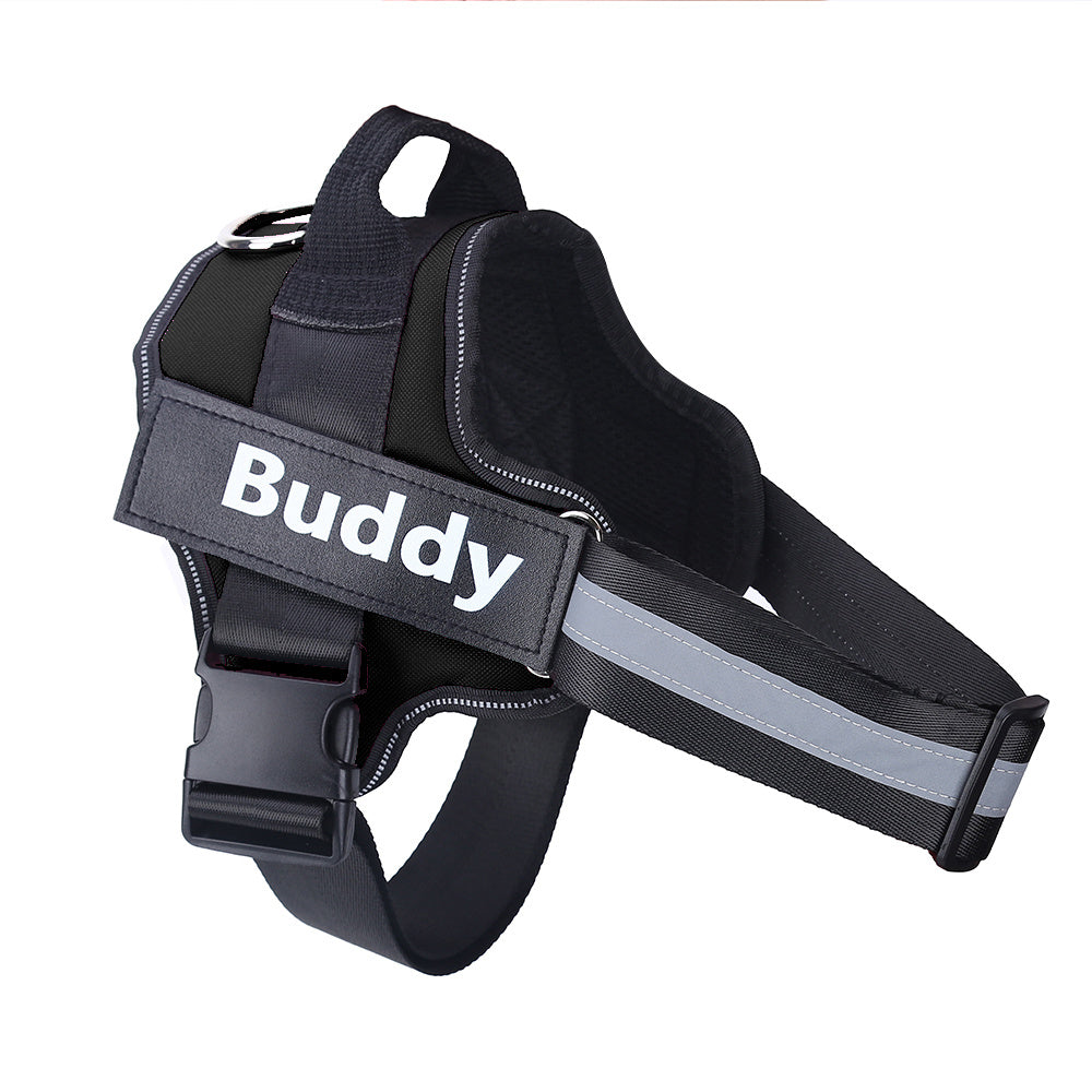 Personalized No-Pull Dog Harness – Reflective, Breathable & Adjustable Vest with Custom Name Patch