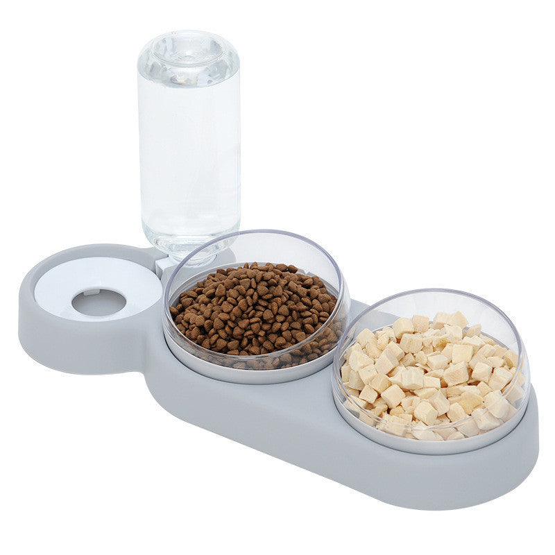 Automatic Pet Feeder & Water Bowl – Raised Double Bowl for Cats & Dogs