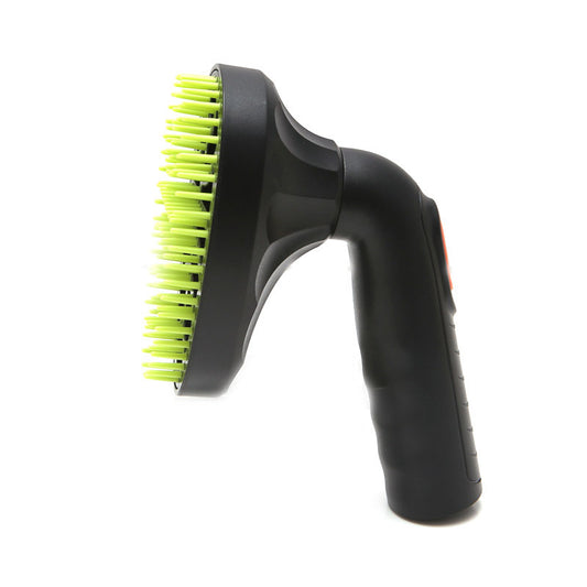 Pet grooming brush vacuum cleaner attachment for removing dog and cat hair