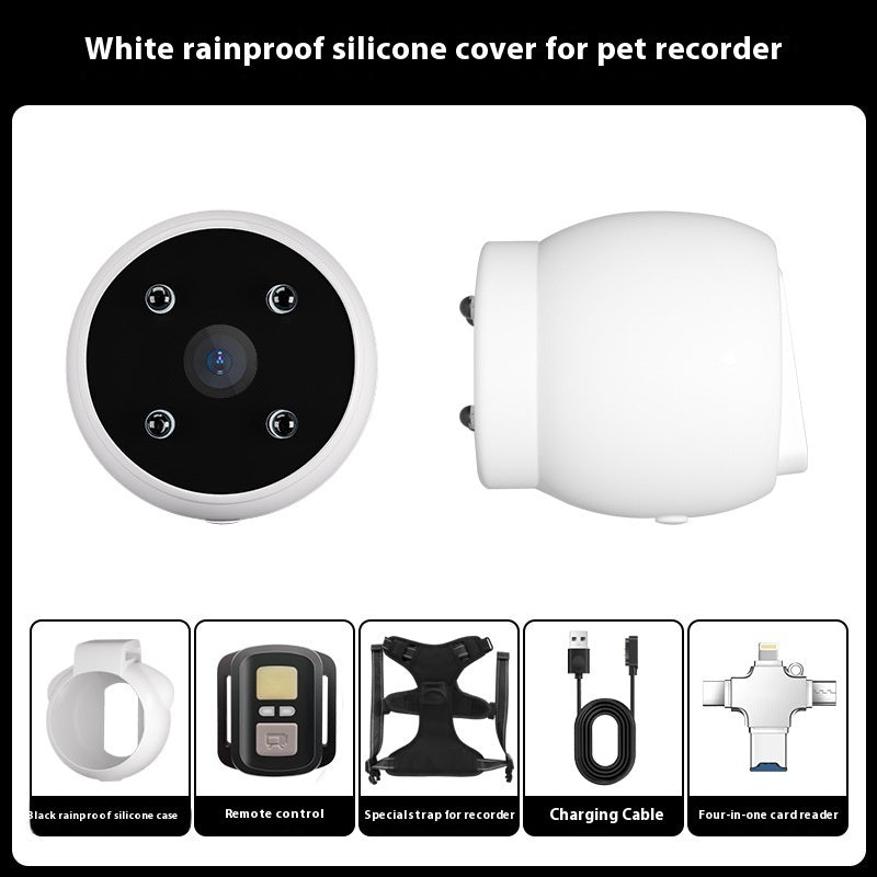 Pet Tracker & Camera Collar – Motion Recording Action Camera for Dogs & Cats