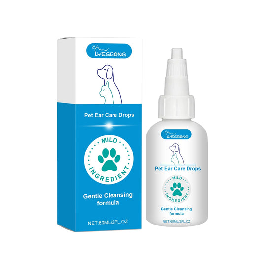 Pet ear care drops for dogs and cats
