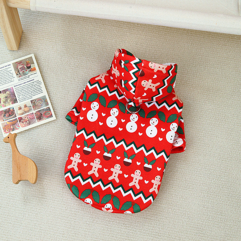 Dog Christmas Sweatshirt – Cozy Holiday Pet Clothes for Small & Large Dogs