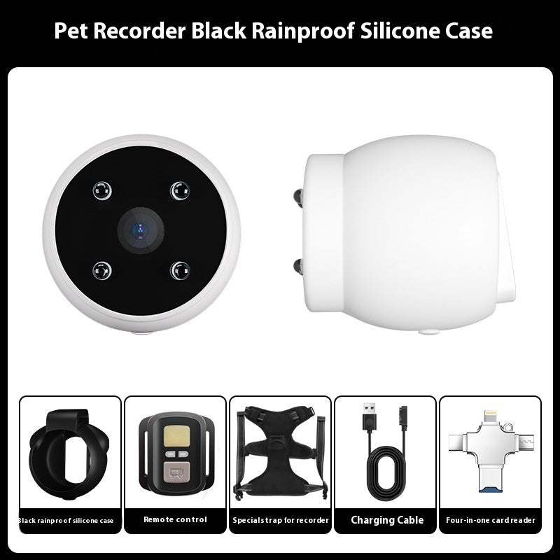 Pet Tracker & Camera Collar – Motion Recording Action Camera for Dogs & Cats