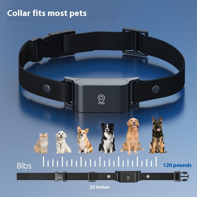 Smart GPS pet tracking collar for dogs and cats – waterproof real-time locator by PetAura.