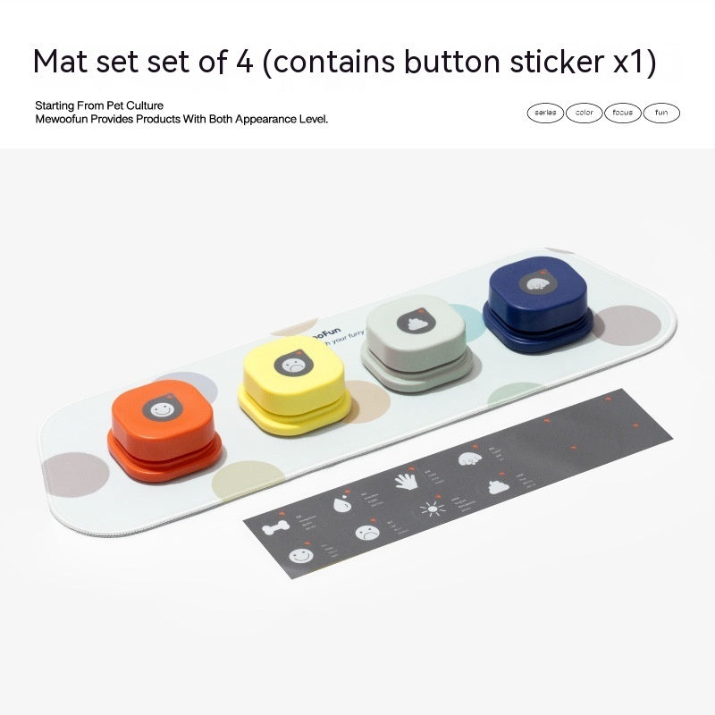 Interactive talking toy button for pets