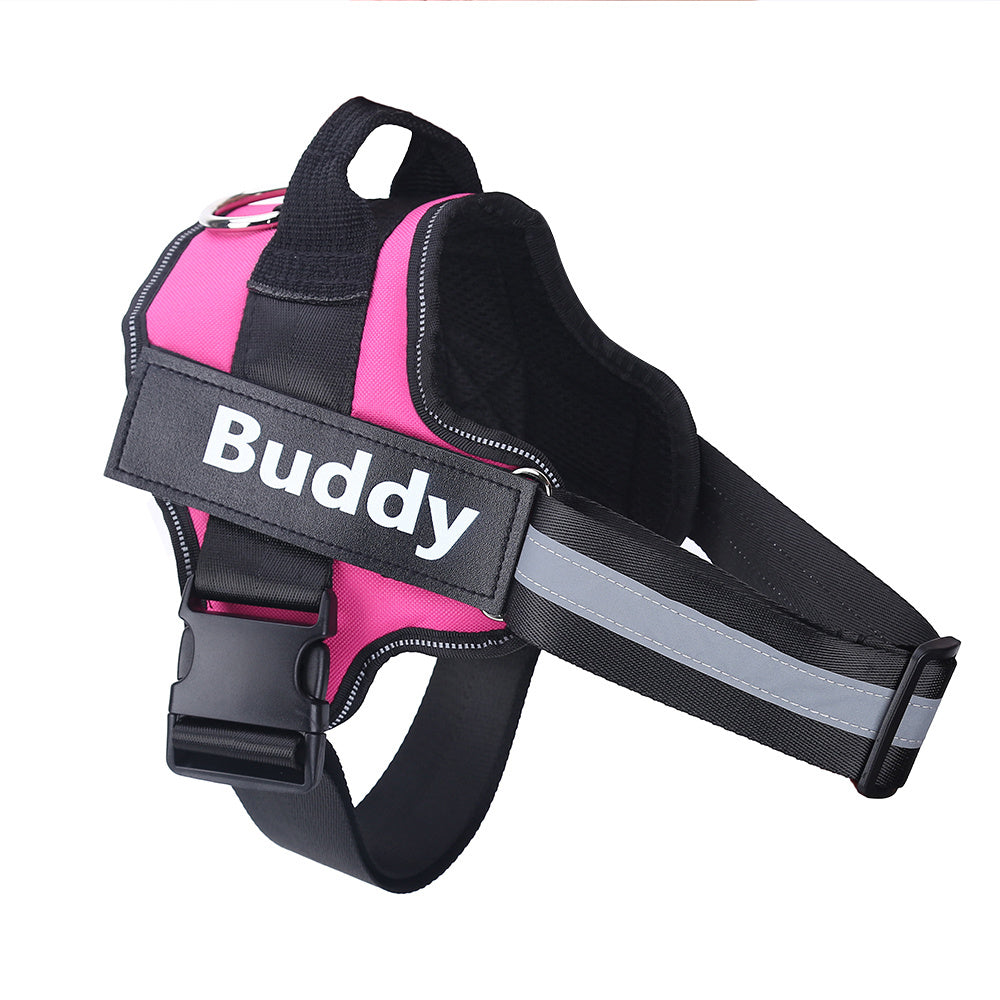 Personalized No-Pull Dog Harness – Reflective, Breathable & Adjustable Vest with Custom Name Patch