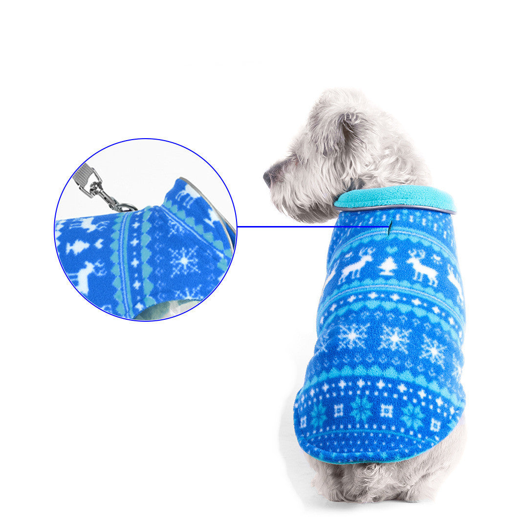 Christmas Pet Sweater Pullover – Warm Winter Jacket for Small Dogs & Cats | PetAura