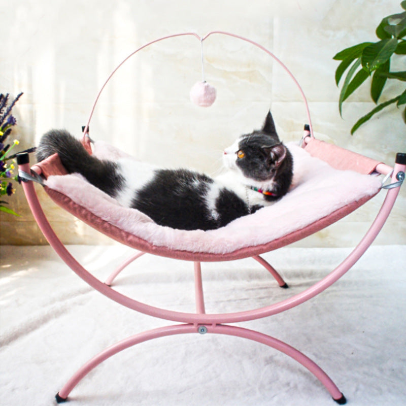 Four Seasons Cat Recliner Bed – Cozy Indoor Cat Lounger for All Seasons