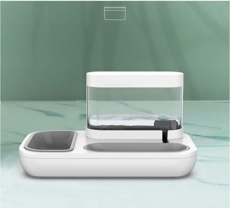 Automatic Pet Feeder & Water Fountain – 1.5L Cat & Dog Bowl for Puppies & Kittens