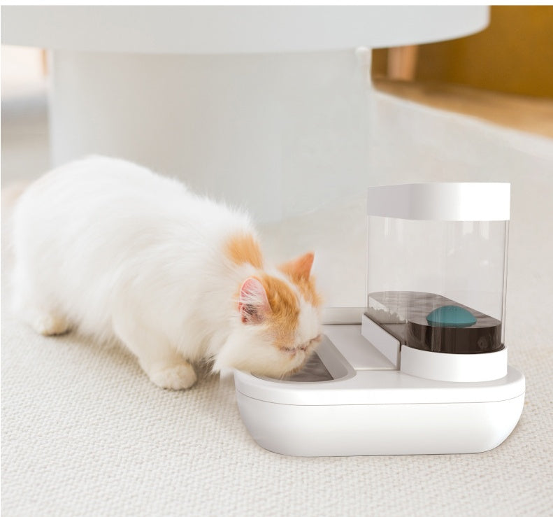 Automatic Pet Feeder & Water Fountain – 1.5L Cat & Dog Bowl for Puppies & Kittens
