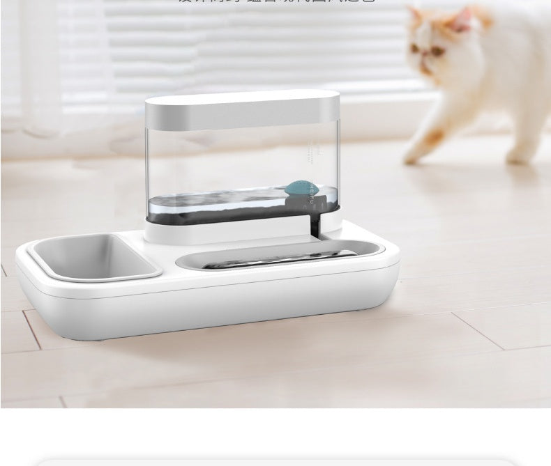 Automatic Pet Feeder & Water Fountain – 1.5L Cat & Dog Bowl for Puppies & Kittens