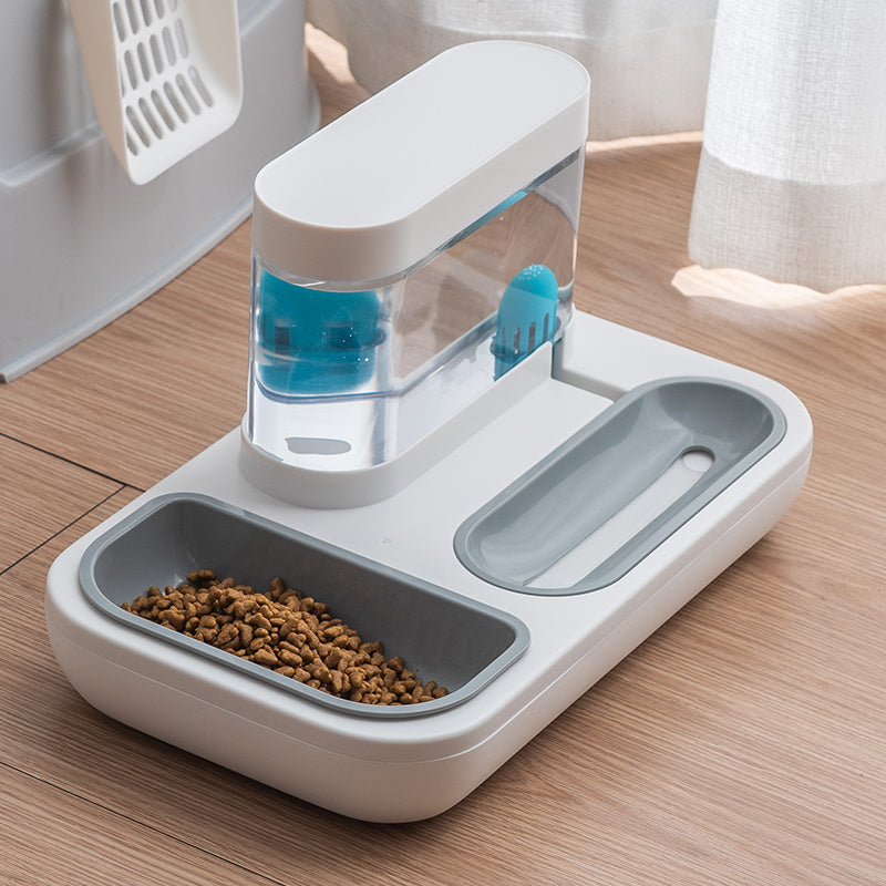Automatic Pet Feeder & Water Fountain – 1.5L Cat & Dog Bowl for Puppies & Kittens