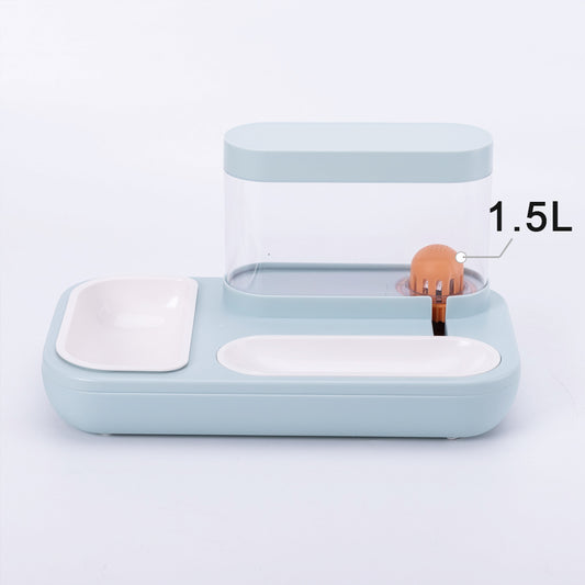 Automatic Pet Feeder & Water Fountain – 1.5L Cat & Dog Bowl for Puppies & Kittens