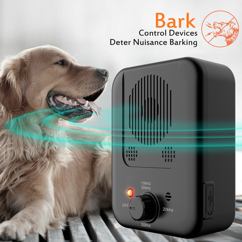 Ultrasonic anti-barking device for dogs – safe outdoor bark control and training tool by PetAura.