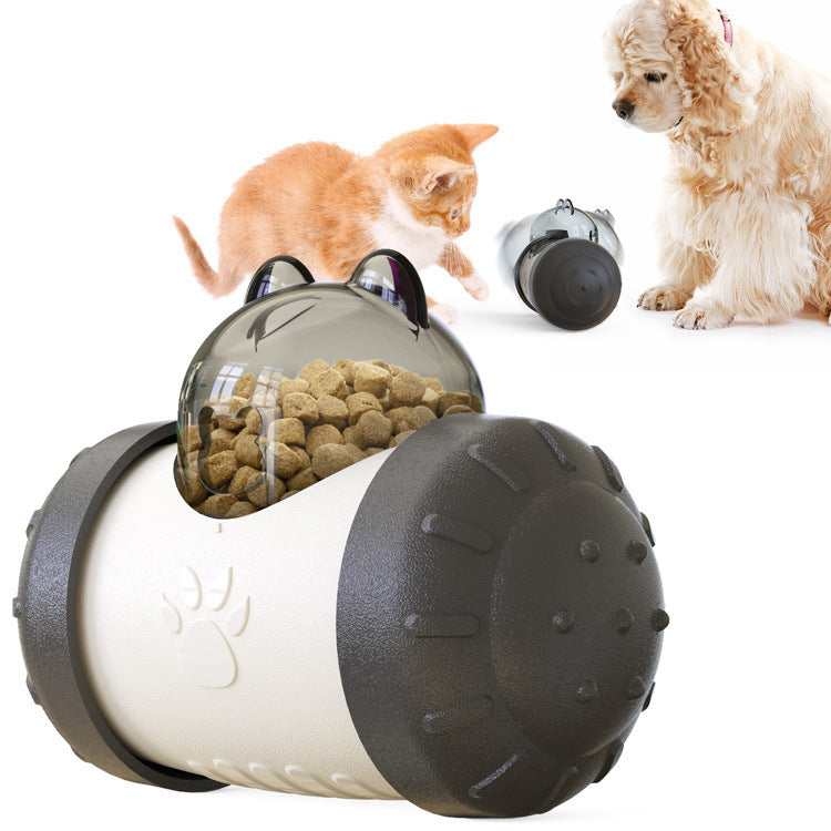 Funny dog treat leaking wheel toy for dogs and puppies