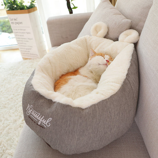 Soft Warming Dog Bed – Cozy Sleeping Bag Cushion for Puppies & Small Pets