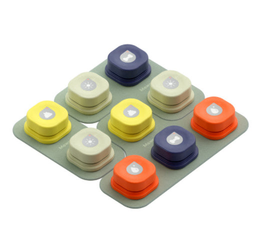 4-color recordable pet communication button for dogs and cats