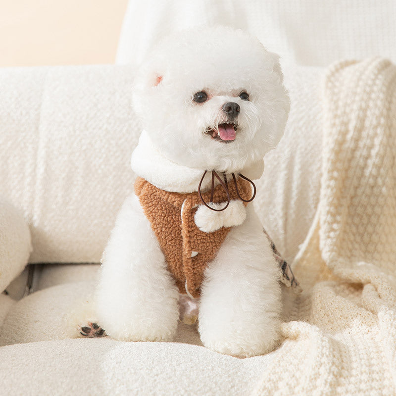 Cute Puppy Bear Dress – Fashionable Pet Clothing for Small Dogs