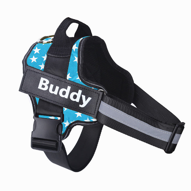 Personalized No-Pull Dog Harness – Reflective, Breathable & Adjustable Vest with Custom Name Patch