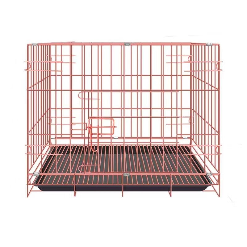 Portable Pet Crate with Toilet Divider – Small Dog & Cat Cage for Indoor Use