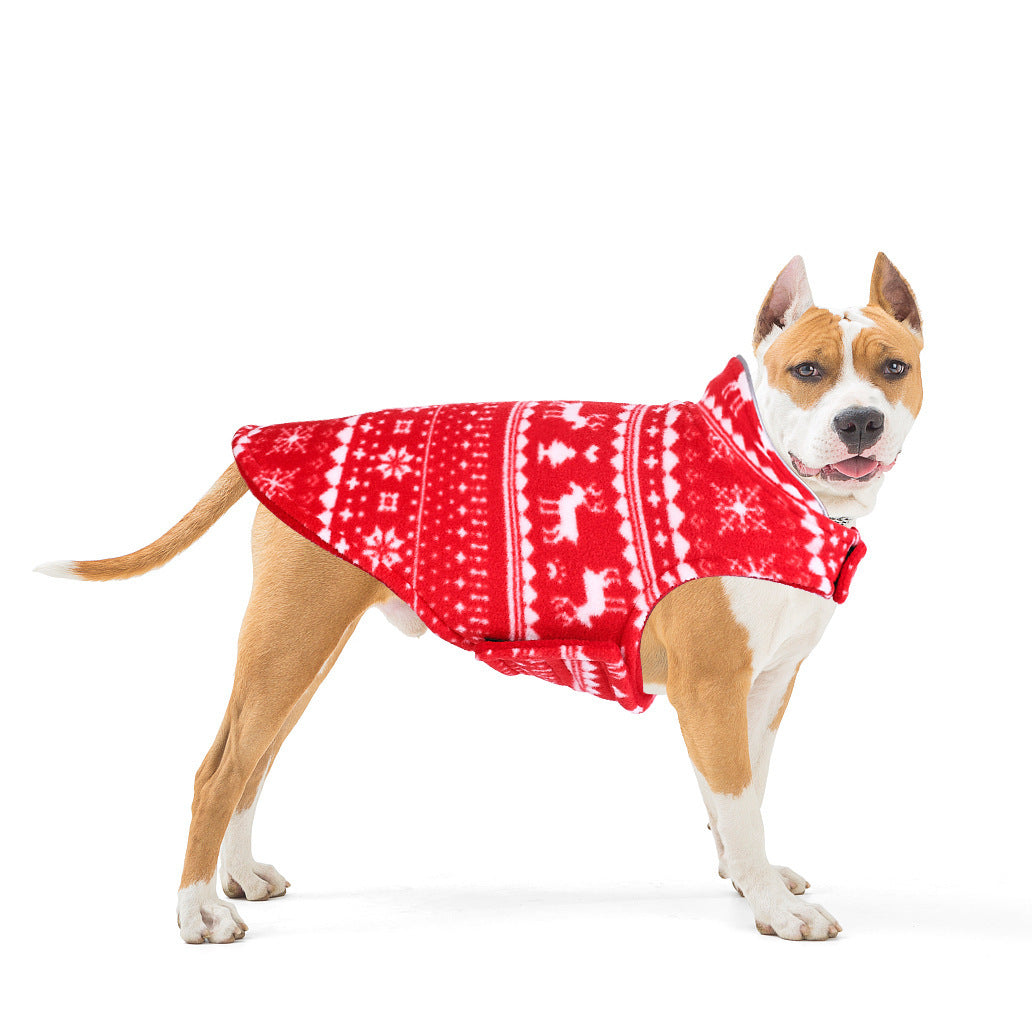 Christmas Pet Sweater Pullover – Warm Winter Jacket for Small Dogs & Cats | PetAura