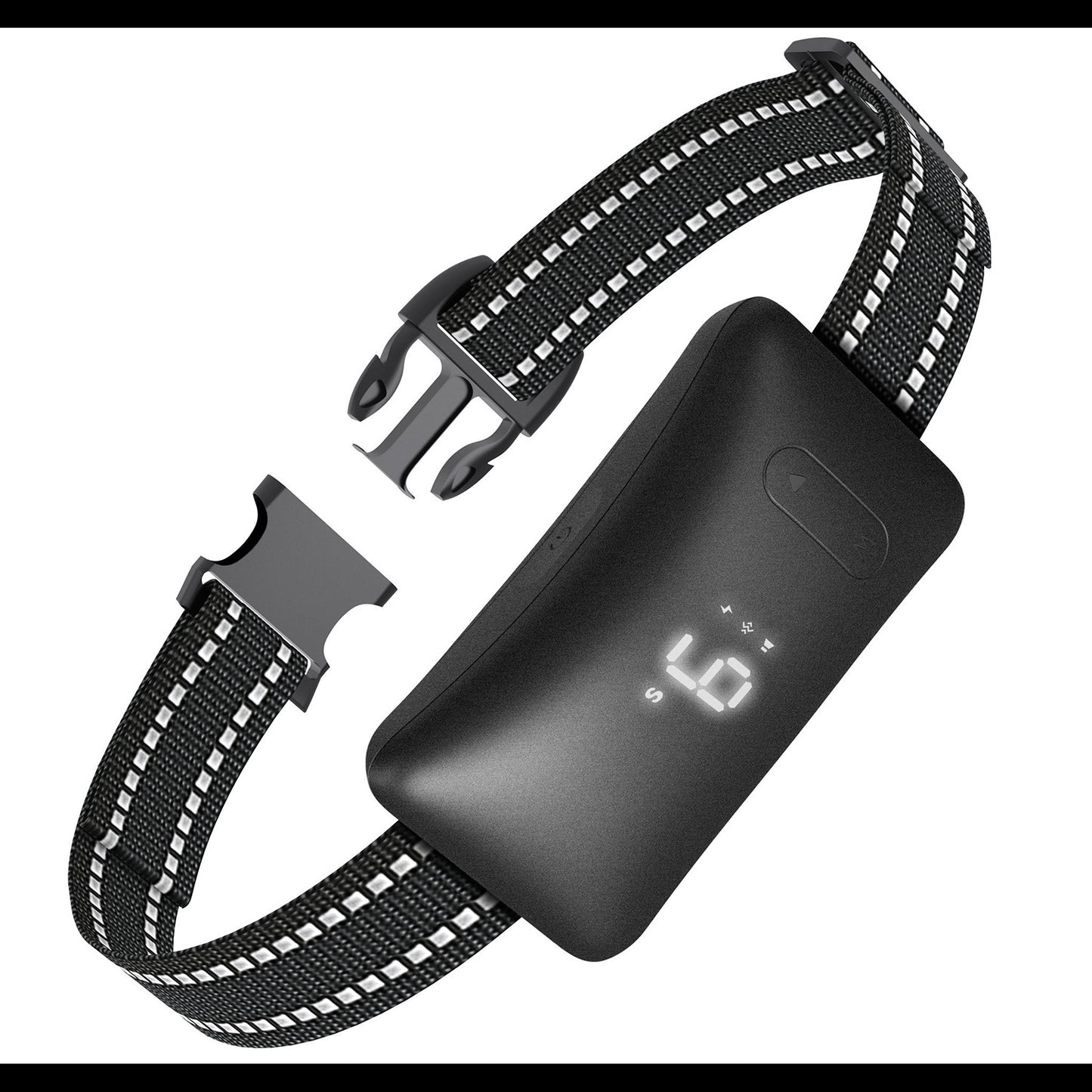 Smart bark control training collar for dogs – adjustable, rechargeable, and weatherproof by PetAura.