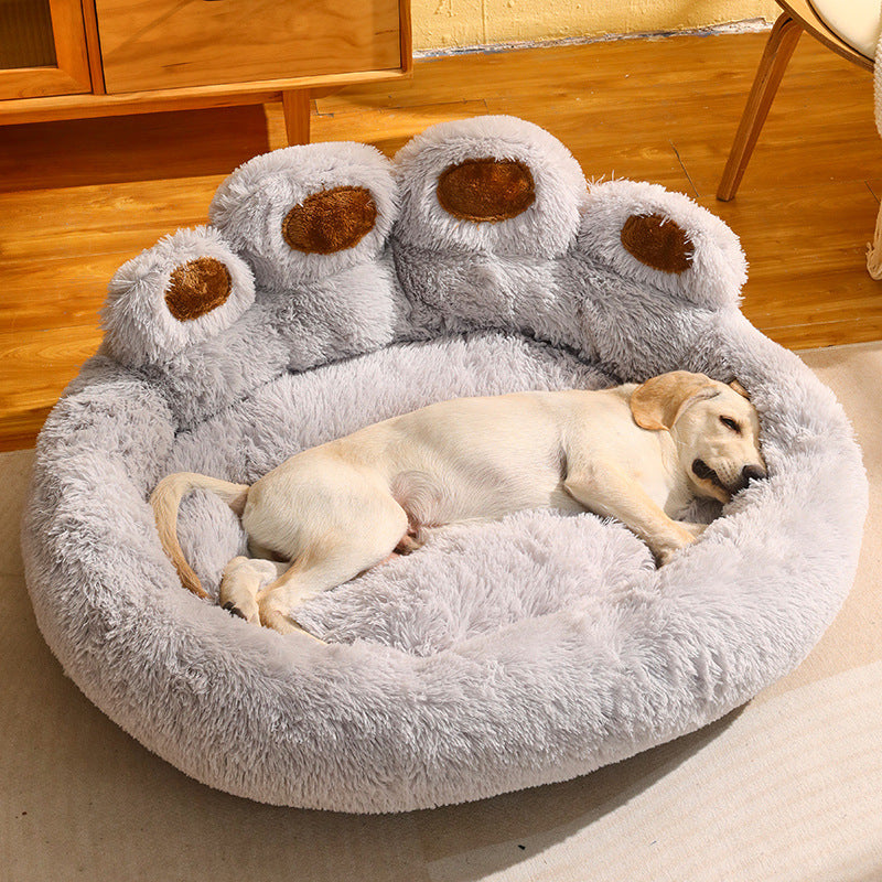 Cozy Fleece Dog Bed | Warm Sofa Mattress for Medium & Large Dogs