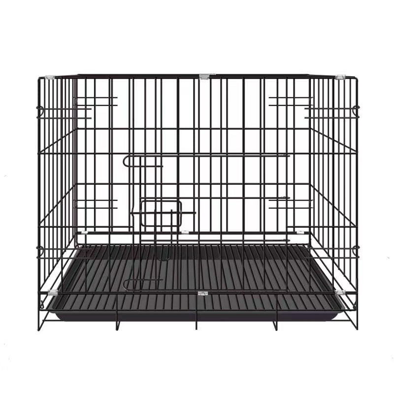 Portable Pet Crate with Toilet Divider – Small Dog & Cat Cage for Indoor Use