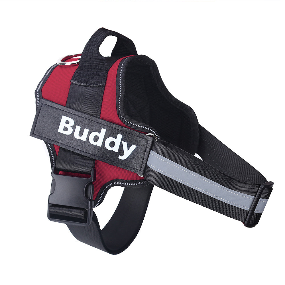 Personalized No-Pull Dog Harness – Reflective, Breathable & Adjustable Vest with Custom Name Patch