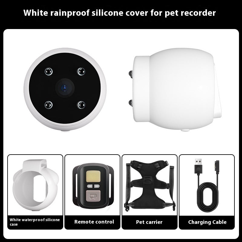 Pet Tracker & Camera Collar – Motion Recording Action Camera for Dogs & Cats