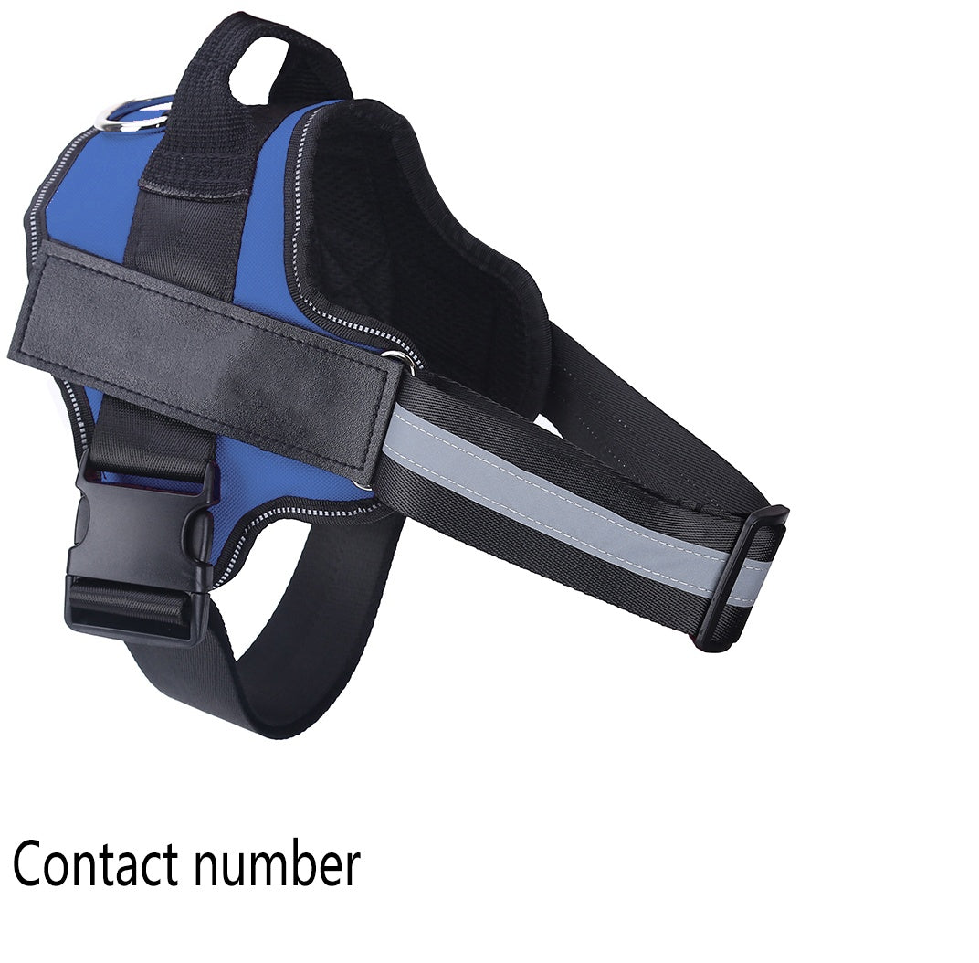 Personalized No-Pull Dog Harness – Reflective, Breathable & Adjustable Vest with Custom Name Patch