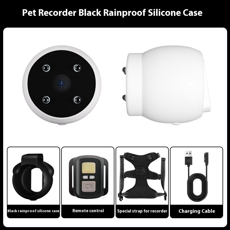 Pet Tracker & Camera Collar – Motion Recording Action Camera for Dogs & Cats