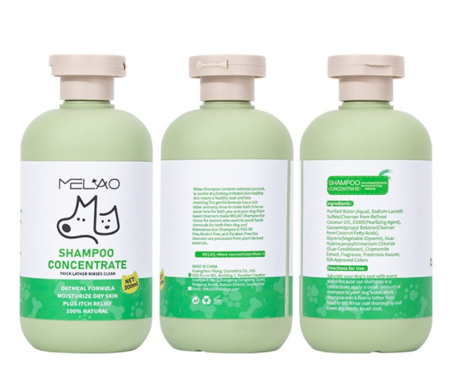 Pet shampoo for sensitive skin and grooming