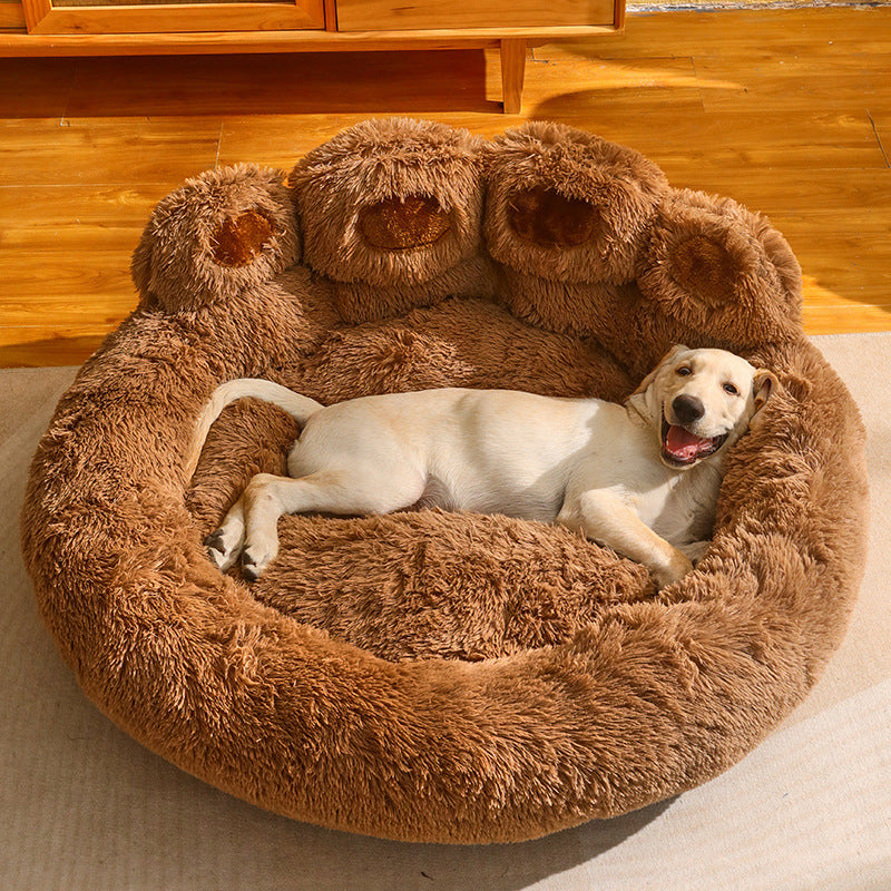 Cozy Fleece Dog Bed | Warm Sofa Mattress for Medium & Large Dogs
