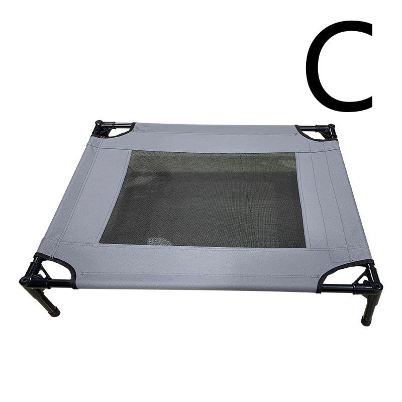 Pet Outdoor Loft Bed with Sunshade – Elevated Dog Camping Tent