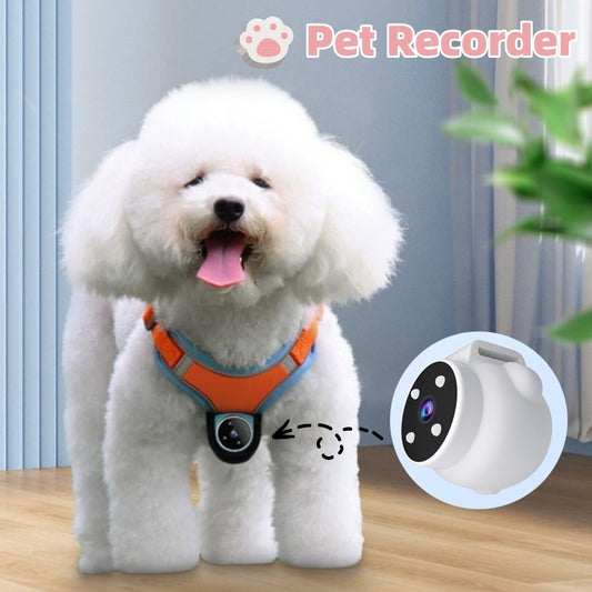 Pet Tracker & Camera Collar – Motion Recording Action Camera for Dogs & Cats
