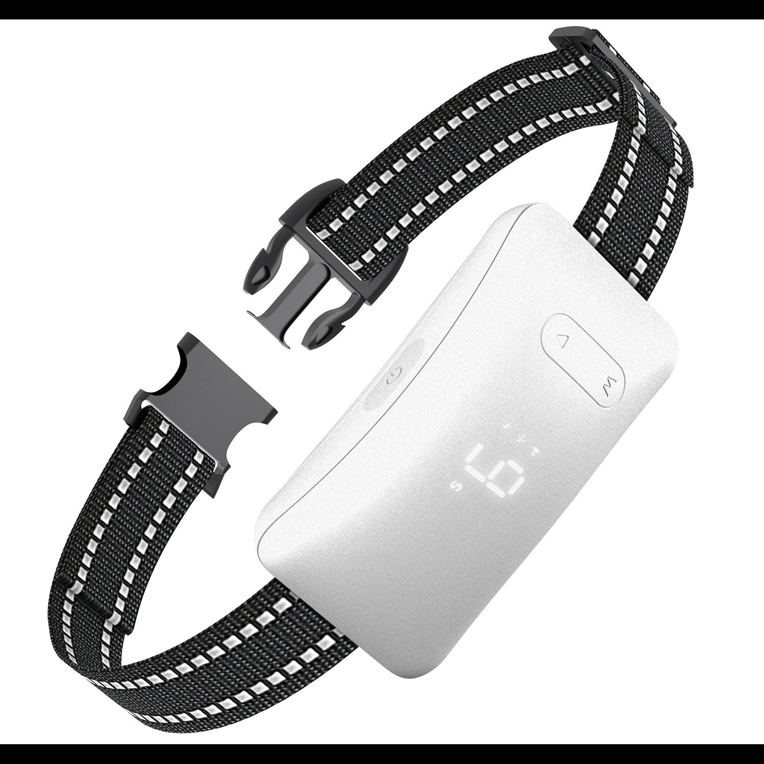 Smart bark control training collar for dogs – adjustable, rechargeable, and weatherproof by PetAura.