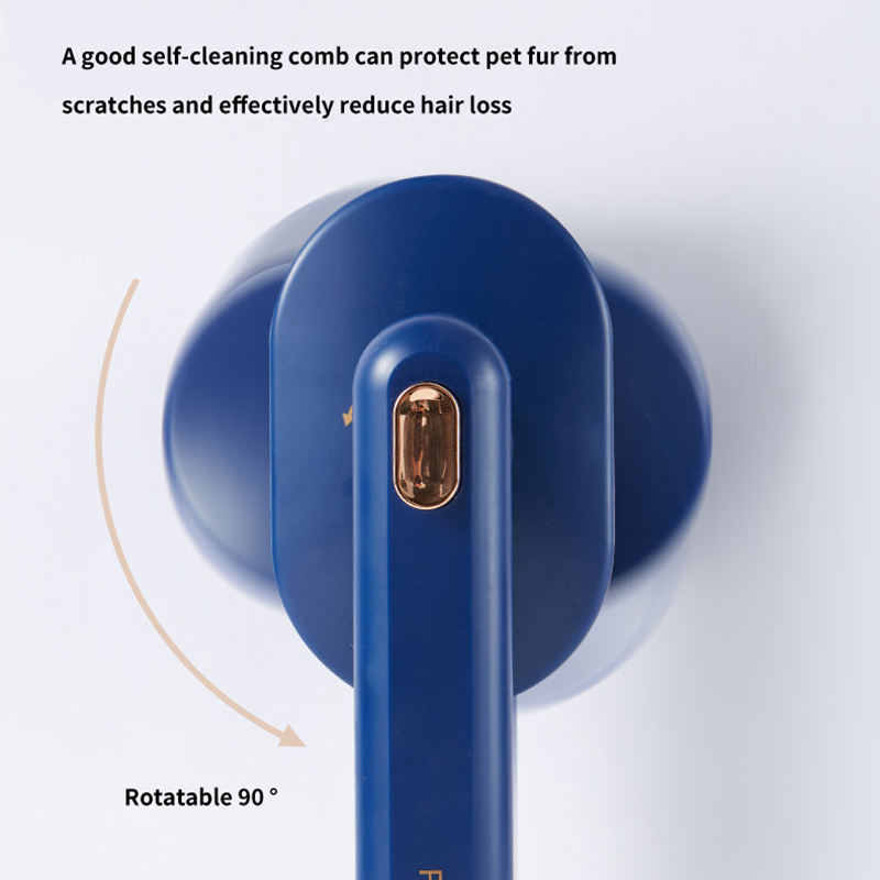 Self-cleaning pet comb for cats and dogs removing loose hair – PetAura