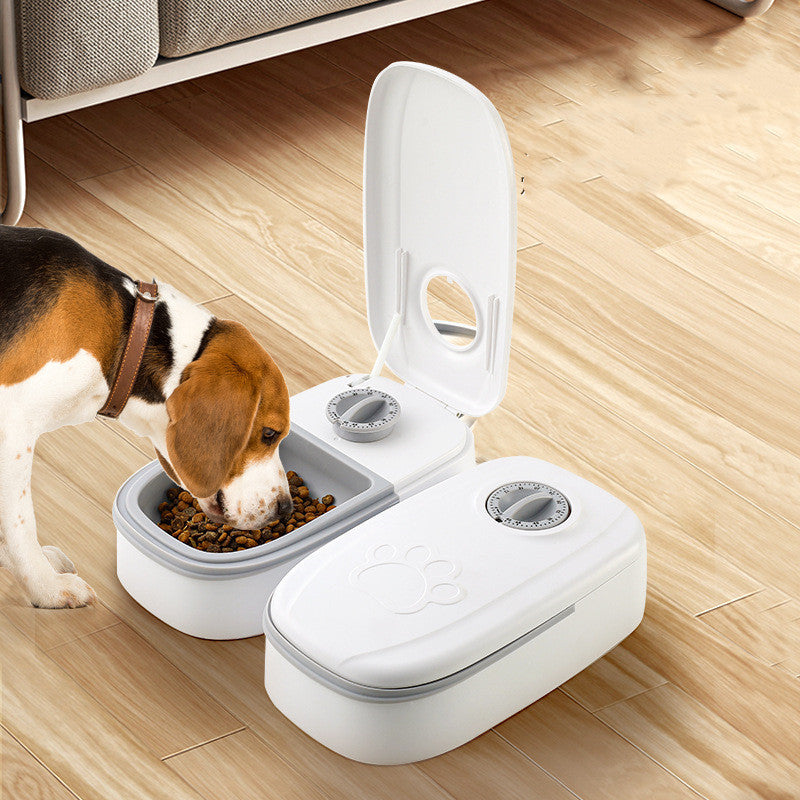 Automatic Pet Feeder – Smart Food Dispenser with Timer & Stainless Steel Bowl for Cats and Dogs